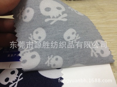 工廠直銷彈力棉布印花棉布全棉斜紋彈力印花YS-4154 - 東莞市源勝紡織品